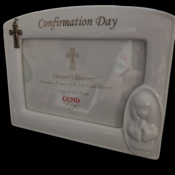 Gund Porcelain Frame 4x6 - Picture 2 of 3